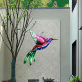Maxbell 2x Hummingbird Wall Art Bird Wall Art Sculpture for Door Living Room