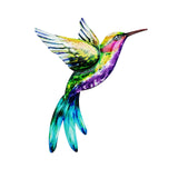 Maxbell 2x Hummingbird Wall Art Bird Wall Art Sculpture for Door Living Room Decor