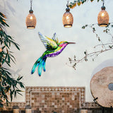 Maxbell 2pcs Hummingbird Wall Art Bird Wall Art Sculpture for Door Living Room