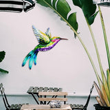 Maxbell 2pcs Hummingbird Wall Art Bird Wall Art Sculpture for Door Living Room
