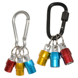 Maxbell 2 Set Aluminum Alloy Keychain Drill Screwdriver Bit Holder