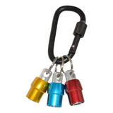 Maxbell 2 Set Aluminum Alloy Keychain Drill Screwdriver Bit Holder