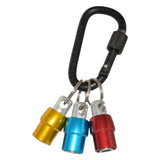 Maxbell 2 Set Aluminum Alloy Keychain Drill Screwdriver Bit Holder