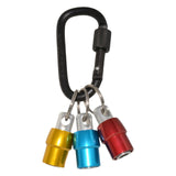 Maxbell 2 Set Aluminum Alloy Keychain Drill Screwdriver Bit Holder