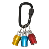 Maxbell 2 Set Aluminum Alloy Keychain Drill Screwdriver Bit Holder