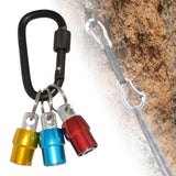 Maxbell 2 Set Aluminum Alloy Keychain Drill Screwdriver Bit Holder
