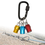 Maxbell 2 Set Aluminum Alloy Keychain Drill Screwdriver Bit Holder