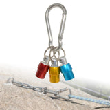 Maxbell 2 Set Aluminum Alloy Keychain Drill Screwdriver Bit Holder