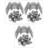 Maxbell 75Pcs Practical Greenhouse Clips Z-Type Clips for Greenhouse Glass Fixation