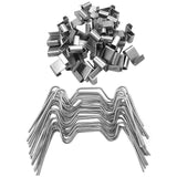 Maxbell 75Pcs Practical Greenhouse Clips Z-Type Clips for Greenhouse Glass Fixation
