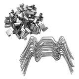 Maxbell 75Pcs Practical Greenhouse Clips Z-Type Clips for Greenhouse Glass Fixation
