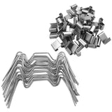 Maxbell 75Pcs Practical Greenhouse Clips Z-Type Clips for Greenhouse Glass Fixation