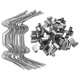 Maxbell 75Pcs Practical Greenhouse Clips Z-Type Clips for Greenhouse Glass Fixation