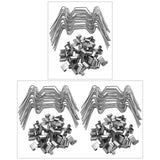 Maxbell 75Pcs Practical Greenhouse Clips Z-Type Clips for Greenhouse Glass Fixation