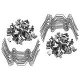 Maxbell 75Pcs Practical Greenhouse Clips Z-Type Clips for Greenhouse Glass Fixation