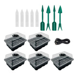 Maxbell Seed Starter Tray Hydroponic Dome Reusable Wheatgrass Starting for Indoor