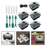 Maxbell Seed Starter Tray Hydroponic Dome Reusable Wheatgrass Starting for Indoor