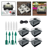 Maxbell Seed Starter Tray Hydroponic Dome Reusable Wheatgrass Starting for Indoor