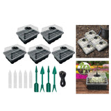 Maxbell Seed Starter Tray Hydroponic Dome Reusable Wheatgrass Starting for Indoor