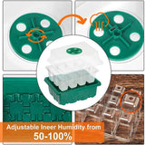 Maxbell Seed Starter Tray Hydroponic Dome Reusable Wheatgrass Starting for Indoor