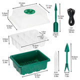 Maxbell Seed Starter Tray Hydroponic Dome Reusable Wheatgrass Starting for Indoor