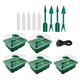 Maxbell Seed Starter Tray Hydroponic Dome Reusable Wheatgrass Starting for Indoor