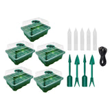 Maxbell Seed Starter Tray Hydroponic Dome Reusable Wheatgrass Starting for Indoor