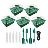 Maxbell Seed Starter Tray Hydroponic Dome Reusable Wheatgrass Starting for Indoor