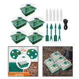 Maxbell Seed Starter Tray Hydroponic Dome Reusable Wheatgrass Starting for Indoor