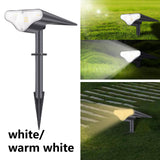 Maxbell Solar Landscape Spotlights 15LED Outdoor Garden Waterproof Lamp White