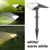 Maxbell Solar Landscape Spotlights 15LED Outdoor Garden Waterproof Lamp White