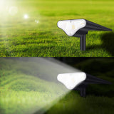 Maxbell Solar Landscape Spotlights 15LED Outdoor Garden Waterproof Lamp Warm white