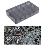 Tool Storage Box Container Case Jewelry Organizer Organizing Beads 15 Grids