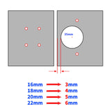 Maxbell 35mm Hinge Hole Locator Jig Drilling Fixture for Furniture Wardrobe Cupboard