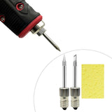 Copper Soldering Iron Tips Kit Parts with Cleaning Sponge for E10 Interface Tip K