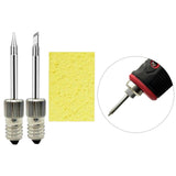 Copper Soldering Iron Tips Kit Parts with Cleaning Sponge for E10 Interface Tip K