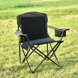 Maxbell Heated Chair Cover Adjustable Portable Soft Cushion for Lawn BBQ Fishing Black - Aladdin Shoppers
