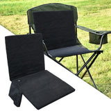 Maxbell Heated Chair Cover Adjustable Portable Soft Cushion for Lawn BBQ Fishing Black - Aladdin Shoppers