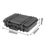 Tool Case Equipment with Sponge Portable Suitcase Safety for Instrument Gear 30cmx24cmx8.5cm