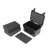 Tool Case Equipment with Sponge Portable Suitcase Safety for Instrument Gear 21.5cmx16.5cmx12.5cm