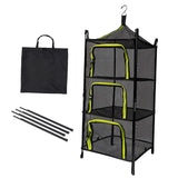 Maxbell Multi Layers Hanging Drying Rack Net Foldable Lightweight (Black) green - Aladdin Shoppers