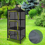 Maxbell Multi Layers Hanging Drying Rack Net Foldable Lightweight (Black) green - Aladdin Shoppers