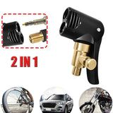 Maxbell Car Tire Air Inflator Hose Nozzle Dual Threads Supplies Repair Parts Accs Deflated - Aladdin Shoppers