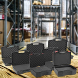 Maxbell Protective Instrument Tool Box with Sponge Waterproof for Outdoor 355mmx255mmx85mm