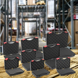 Maxbell Protective Toolbox with Sponge Wear Resistant Lockable for Workplace Outdoor 220mmx170mmx80mm