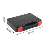 Maxbell Protective Toolbox with Sponge Wear Resistant Lockable for Workplace Outdoor 230mmx180mmx45mm