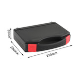 Maxbell Protective Toolbox with Sponge Wear Resistant Lockable for Workplace Outdoor 230mmx220mmx55mm