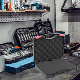 Maxbell Protective Toolbox with Sponge Wear Resistant Lockable for Workplace Outdoor 255mmx210mmx70mm