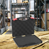 Maxbell Protective Toolbox with Sponge Wear Resistant Lockable for Workplace Outdoor 255mmx210mmx48mm