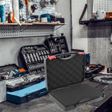 Maxbell 2xProtective Toolbox with Sponge Wear Resistant Lockable for Workplace Outdoor